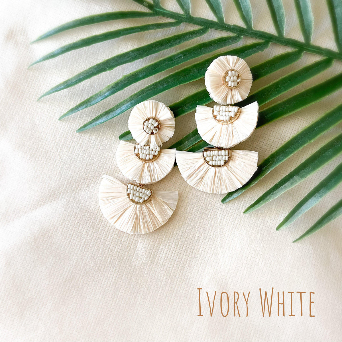 Bellini Raffia Statement Earrings - 11 Colors - The Songbird Collection