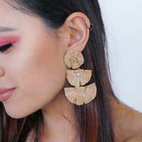 Bellini Raffia Statement Earrings - 10 Colors LOW STOCK! - The Songbird Collection