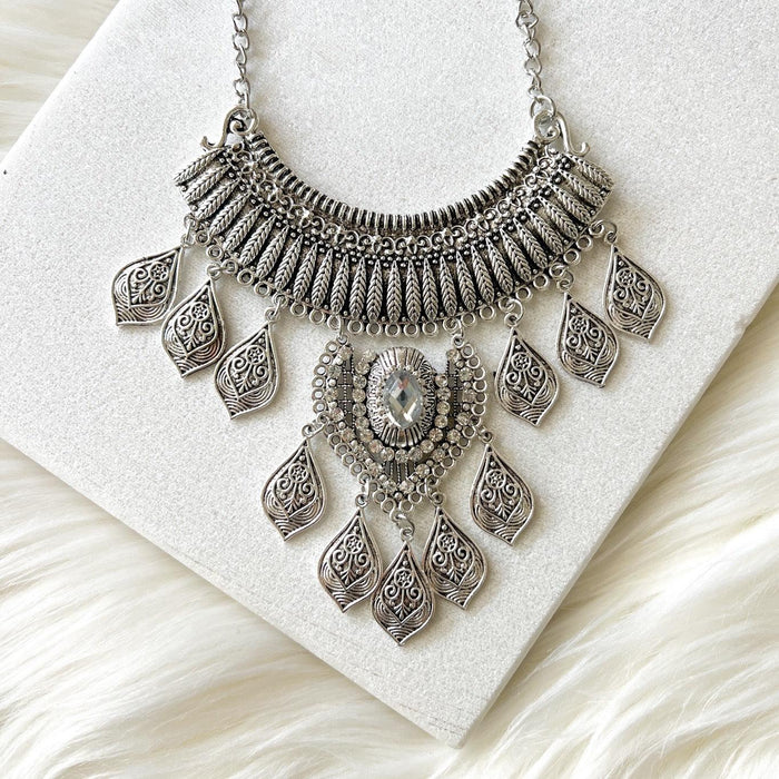 Talia Boho Statement Necklace-Necklaces-The Songbird Collection