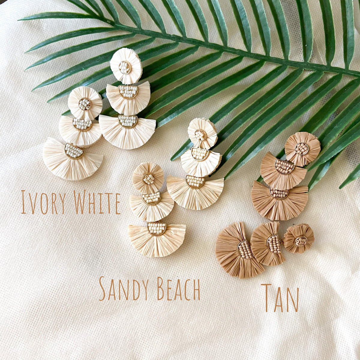 Bellini Raffia Statement Earrings - 11 Colors - The Songbird Collection