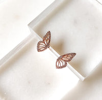 Mini Butterfly Stud Earrings - in 925 Silver too!-Earrings-The Songbird Collection