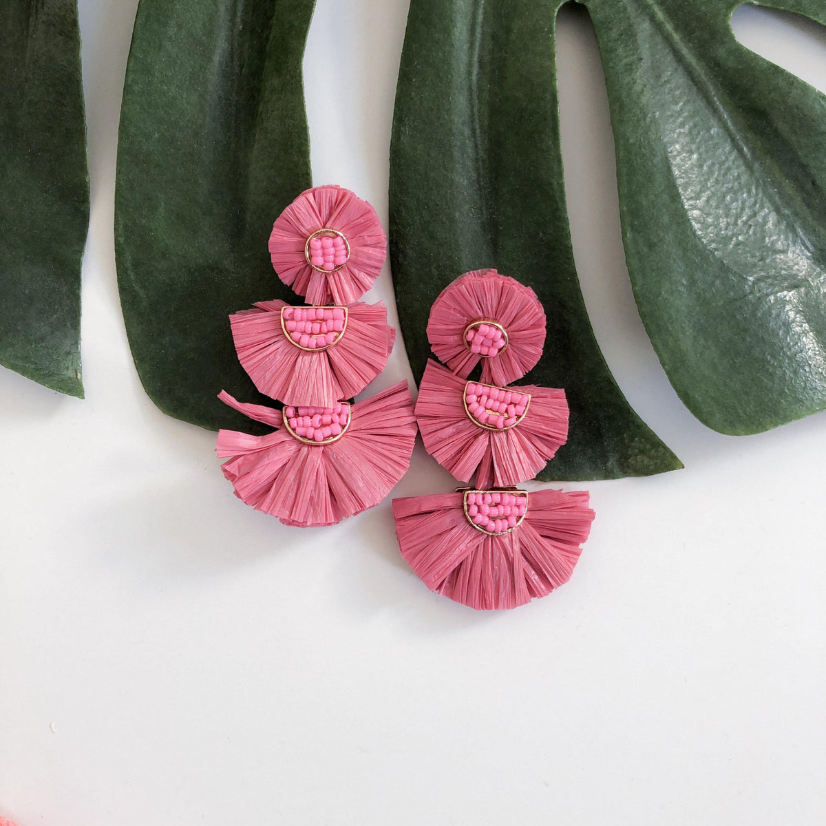 Bellini Raffia Statement Earrings - 10 Colors LOW STOCK! - The Songbird Collection