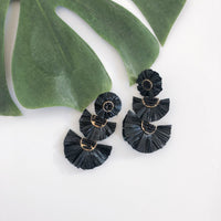 Bellini Raffia Statement Earrings - 10 Colors LOW STOCK! - The Songbird Collection