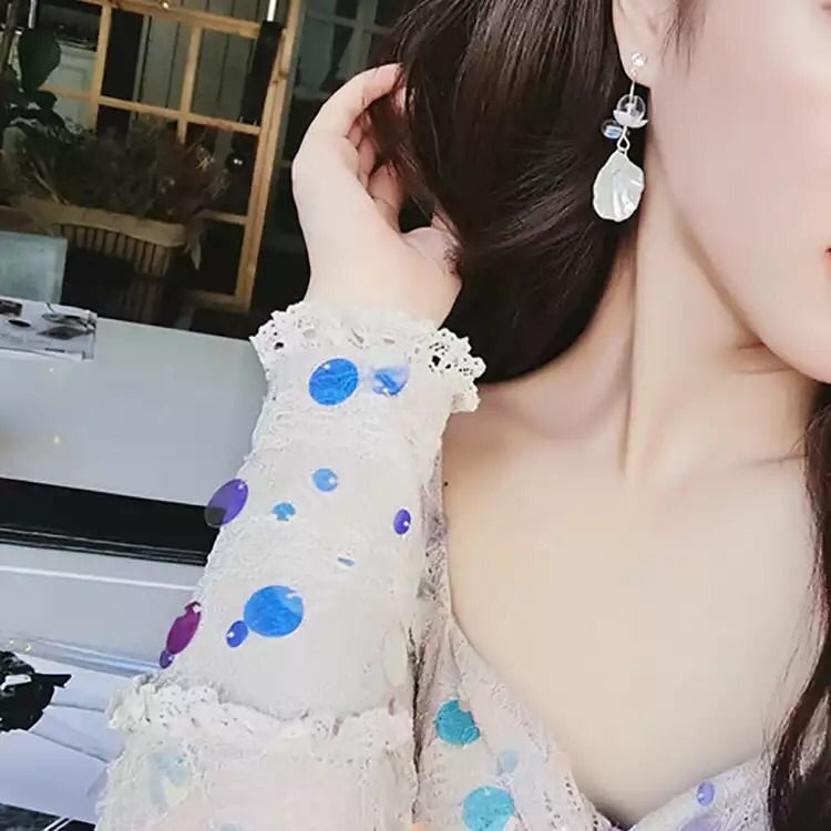 Sea Shore Breeze Asymmetric Earrings - The Songbird Collection