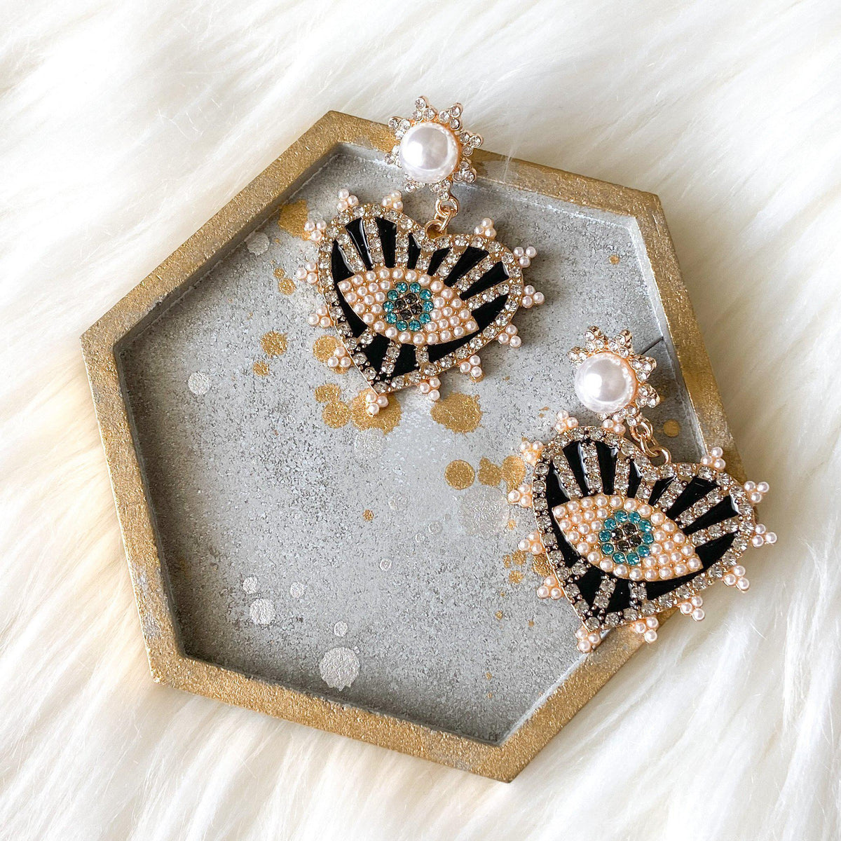 Eye + Heart Earrings-Earrings-The Songbird Collection