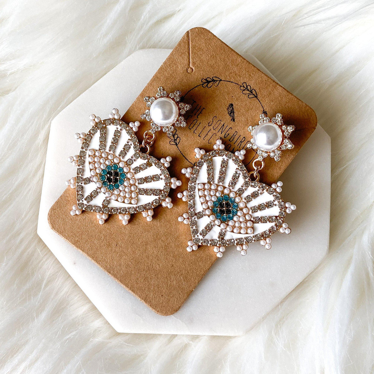 Eye + Heart Earrings-Earrings-The Songbird Collection