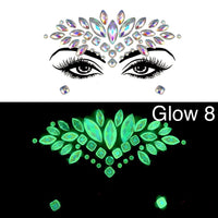Glow in the Dark Face Gems - 14 NEW Designs for 2020! - The Songbird Collection