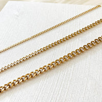 Cuban Curb Chain Necklace-Necklaces-The Songbird Collection