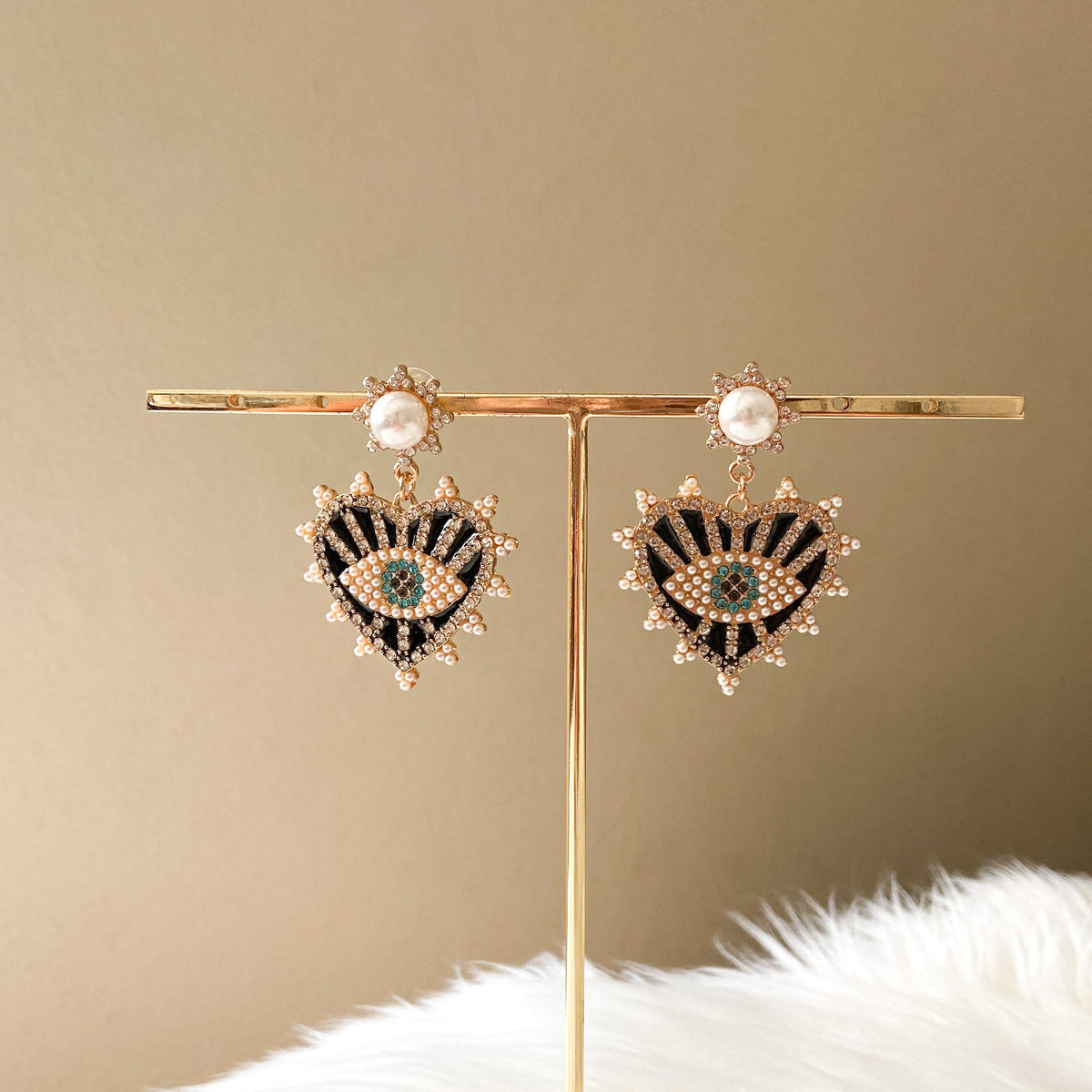 Eye + Heart Earrings-Earrings-The Songbird Collection