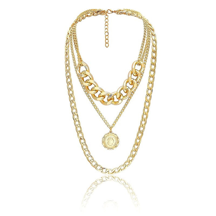 Letizia Layered Chain Necklace - LOW STOCK!!! - The Songbird Collection 