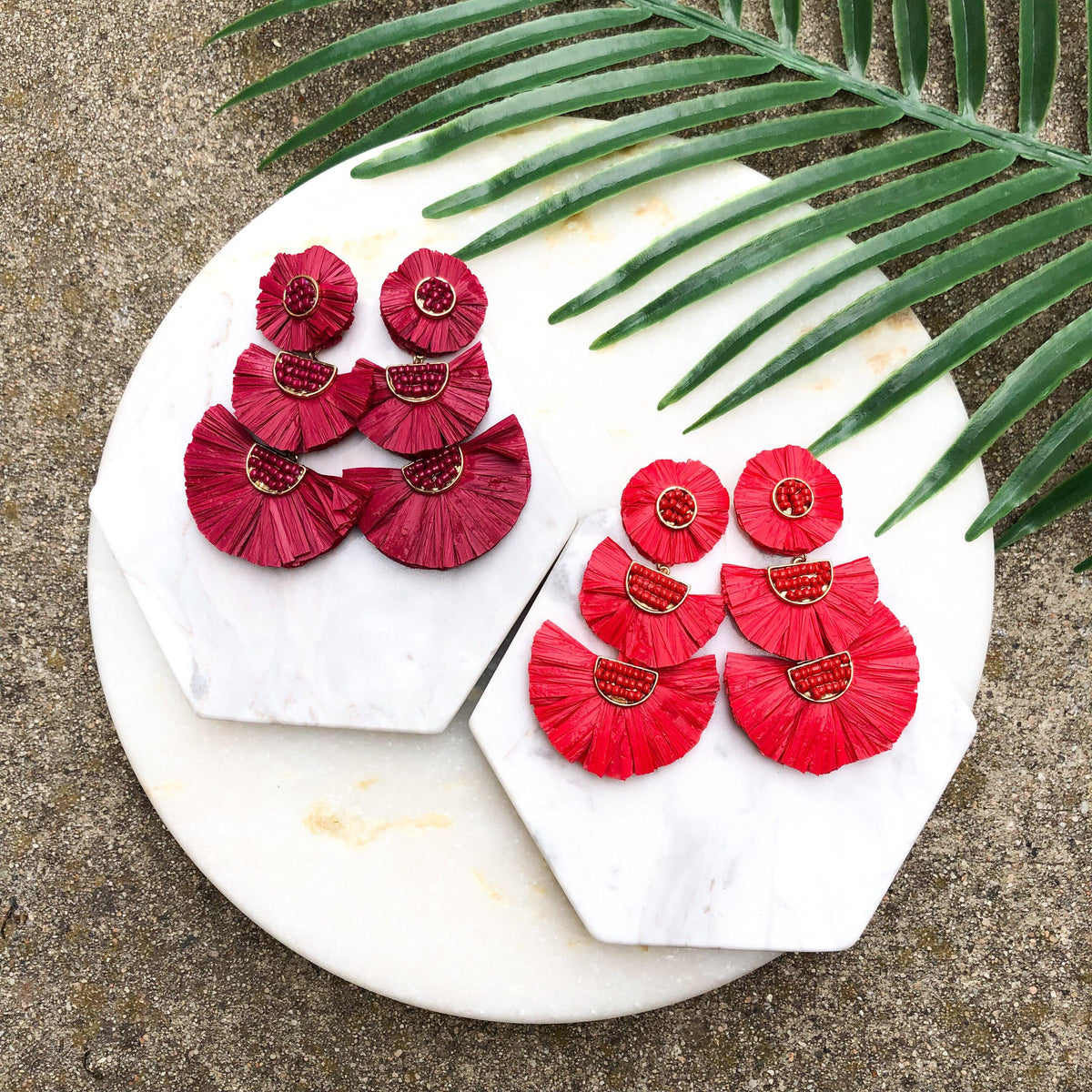 Bellini Raffia Statement Earrings - 10 Colors LOW STOCK! - The Songbird Collection