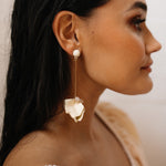 Vanilla Cream Petal Drop Earrings -  3 COLORS!