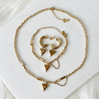 Lovely Heart Drop Earrings - LAST CHANCE!