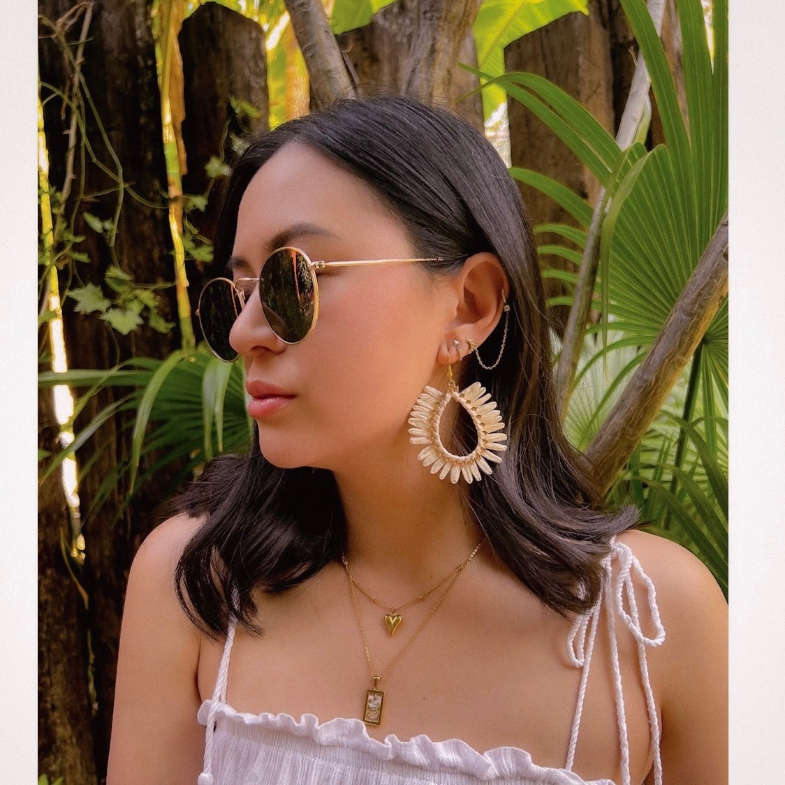 Palmetto Raffia Statement Earrings - 4 COLORS!