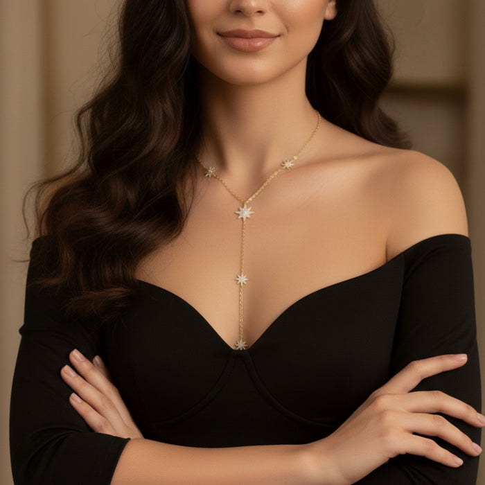 Eternal Stars Lariat Necklace