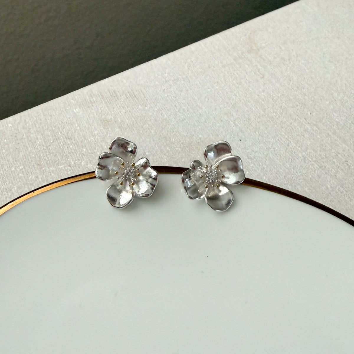 Moonlit Petals Earrings