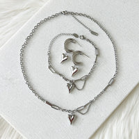 Lovely Heart Drop Earrings - LAST CHANCE!