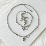 Lovely Heart Drop Earrings