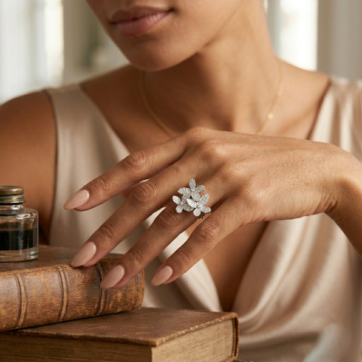Mariposa Pave Statement Ring
