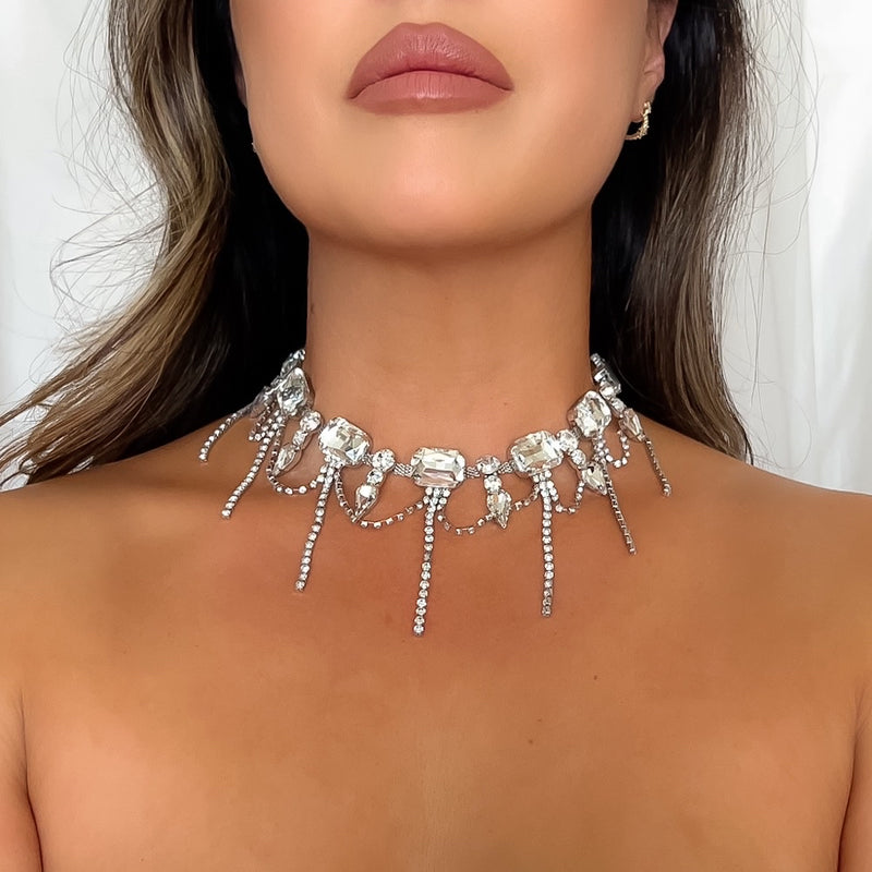 Silver Chunky Chain Twisted Open Link Necklace – NinaBreddal