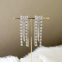 Boa Rhinestone Duster Earrings