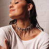 Chunky Geo Rhinestone Drop Necklace