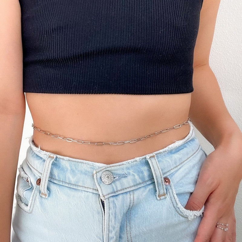 Paper Clip Belly Chain