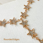 Gold Stars with Rounded Edges 19 in.