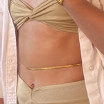 Sultry Serpent Herringbone Belly Chain