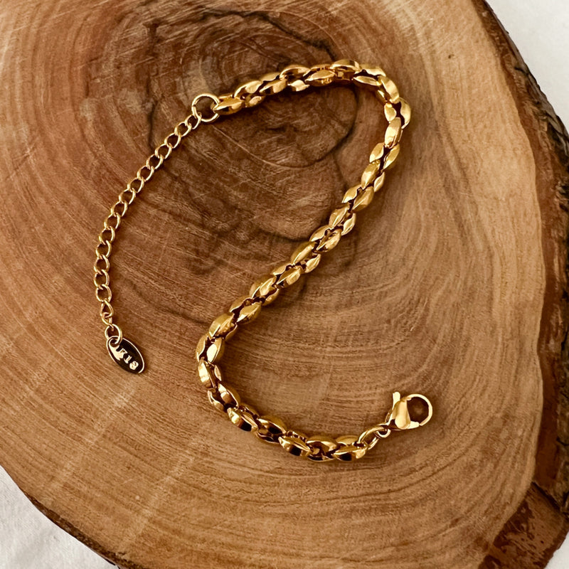 Stacked Stainless Chain Bracelets