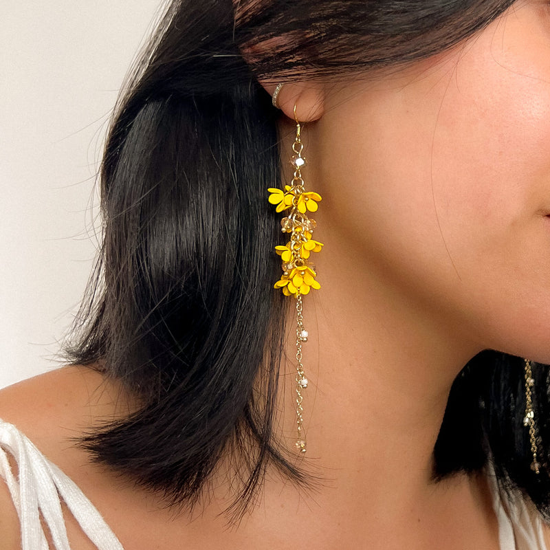 Angelica Flower Drop Earrings - 4 Colors LAST CHANCE!