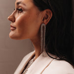 Rana Rhinestone Duster Earrings