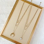 Pearlescent Three Layer Necklace