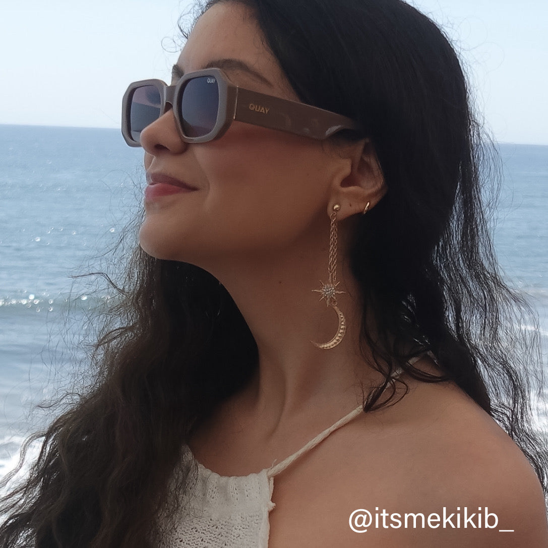 Sun & Moon Ear Jacket Earrings