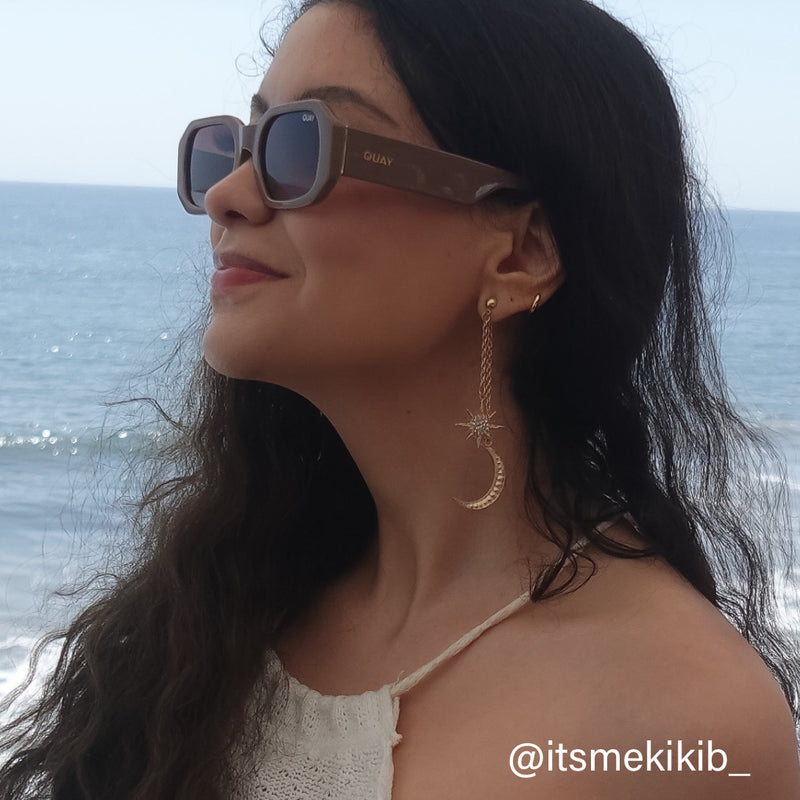 Sun & Moon Ear Jacket Earrings