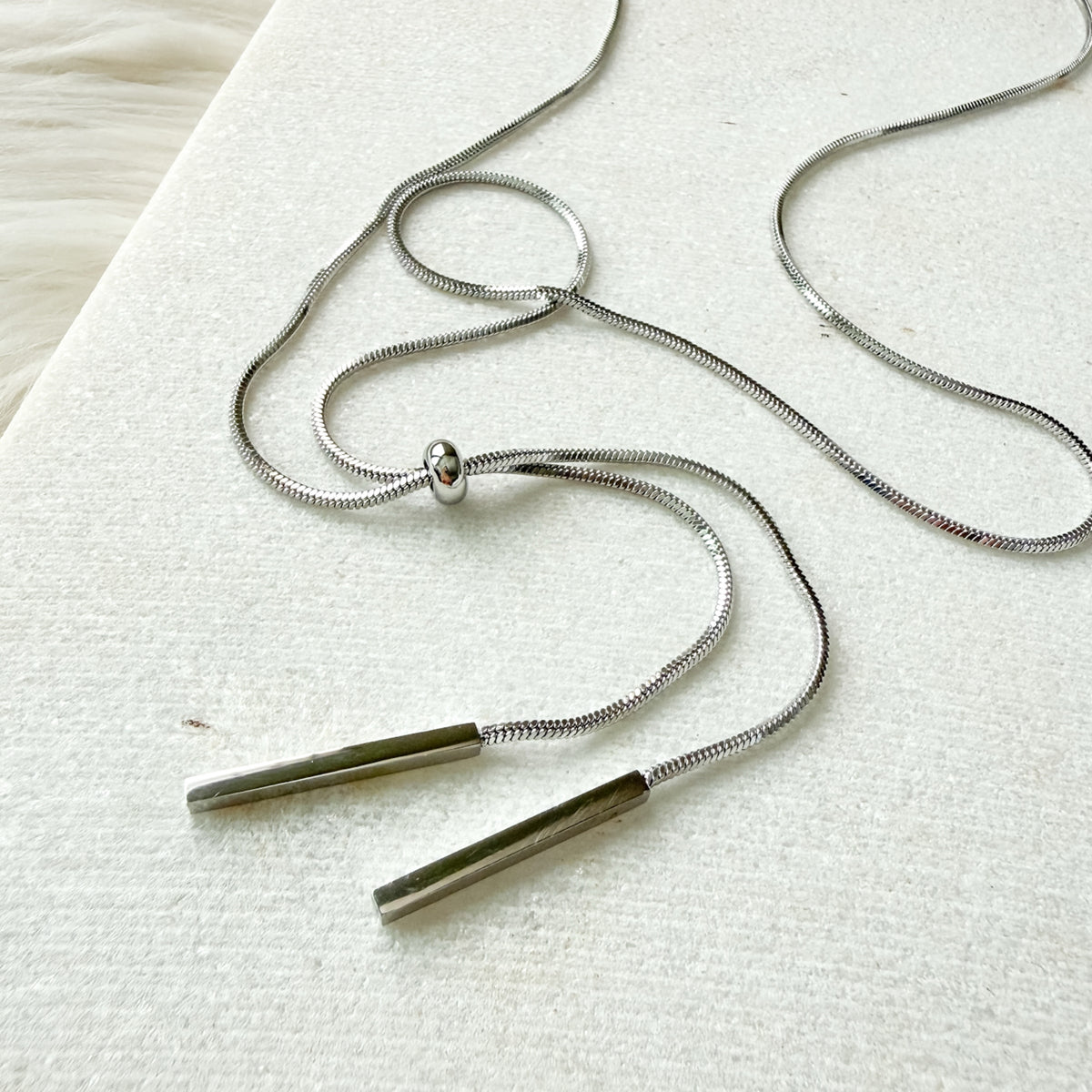Linearity Lariat Necklace