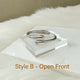 Style B Silver - Open Front