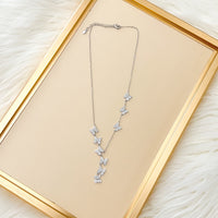 Cascading Butterflies Lariat Necklace