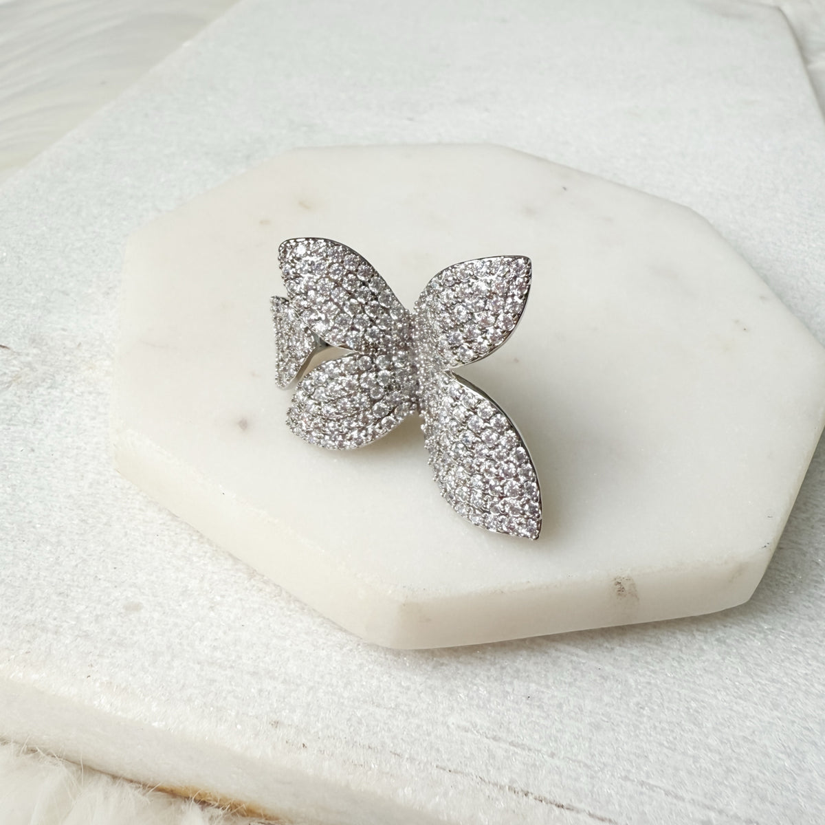 Seraphine Petals Statement Ring