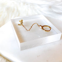 Ava Chain Link Huggie Earring -  LAST CHANCE!