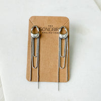 The Silhouette Draped Chain Earrings