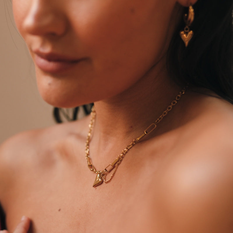 Lovely Heart Drop Earrings - LAST CHANCE!