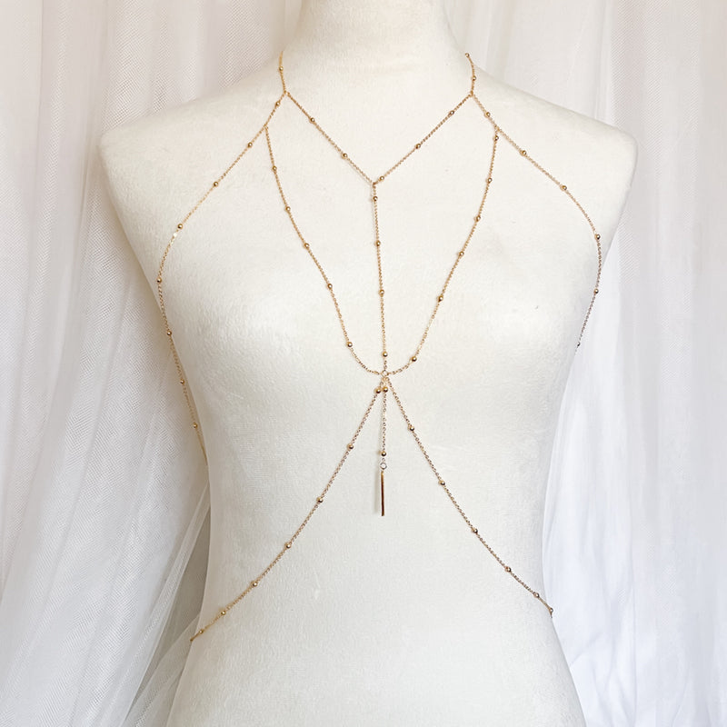 Bondi Beach Body Chain - Stainless Steel - The Songbird Collection