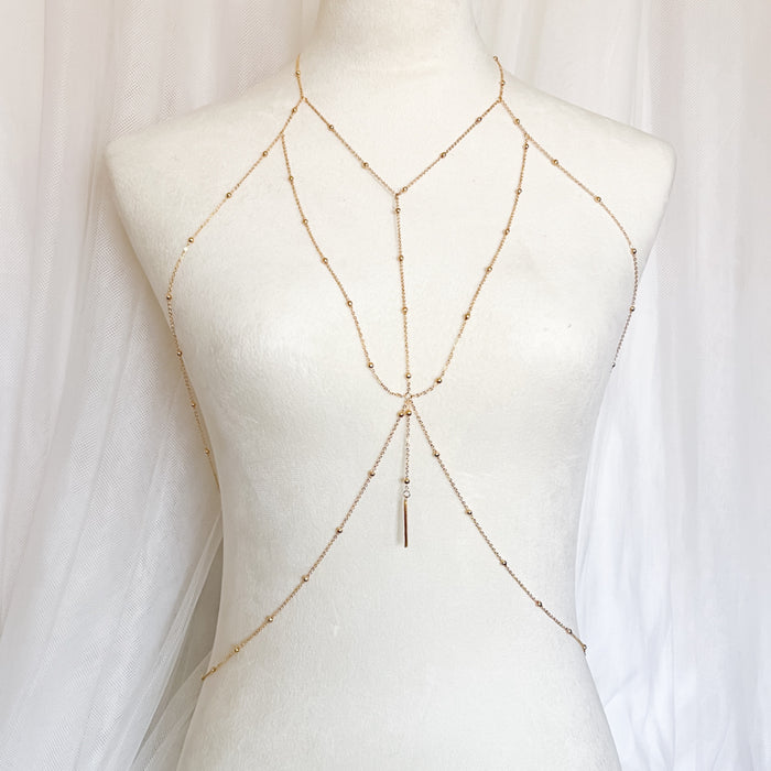 Bondi Beach Body Chain - Stainless Steel - The Songbird Collection