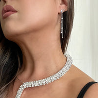 Jolie Bezel Drop Earrings - LAST CHANCE!