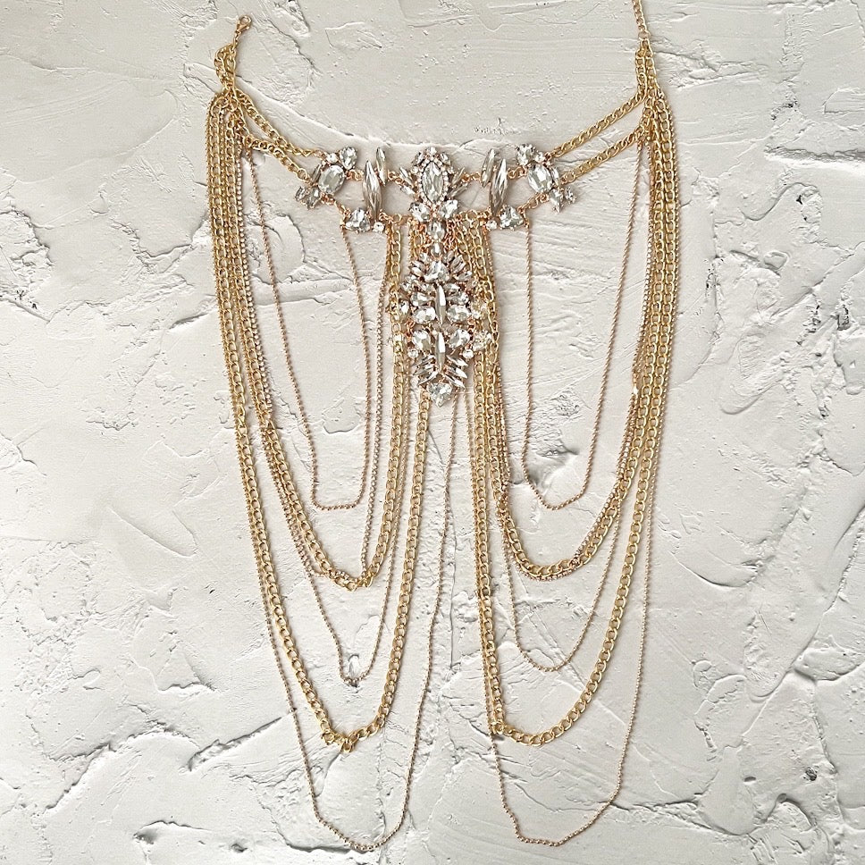 Crystal Chandelier Shoulder Chains - LAST CHANCE, FINAL SALE!