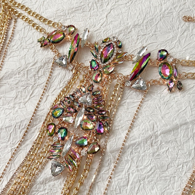 Crystal Chandelier Shoulder Chains - LAST CHANCE, FINAL SALE!