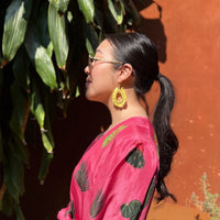Palmetto Raffia Statement Earrings - 4 COLORS!