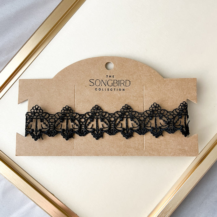  Lace Choker - black white - The Songbird Collection