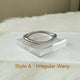 Style A Silver - Irregular Wavy